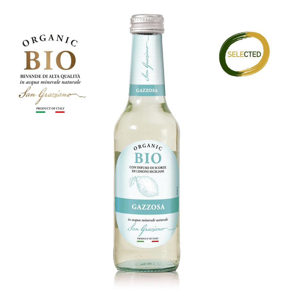 Gazzosa San Graziano Organic Bio by Fava Bibite 27,50cl - confezione da 12 bottiglie