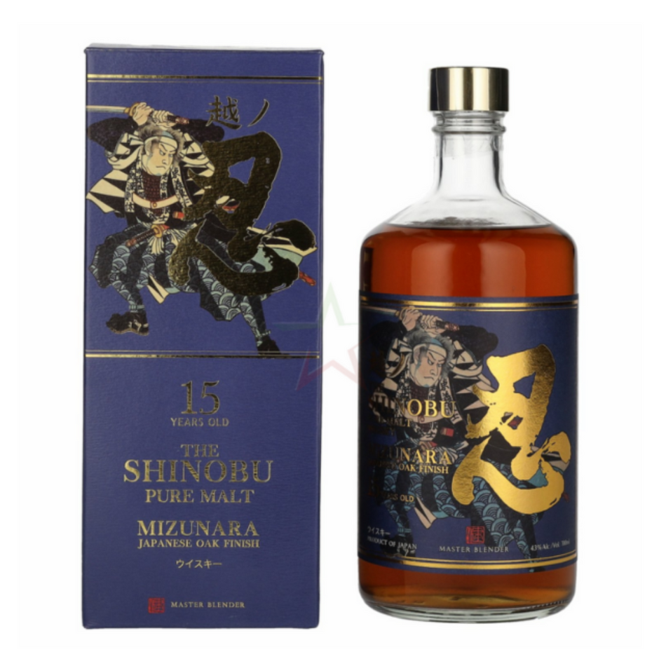 Shinobu Mizunara 15Y Whisky 70cl