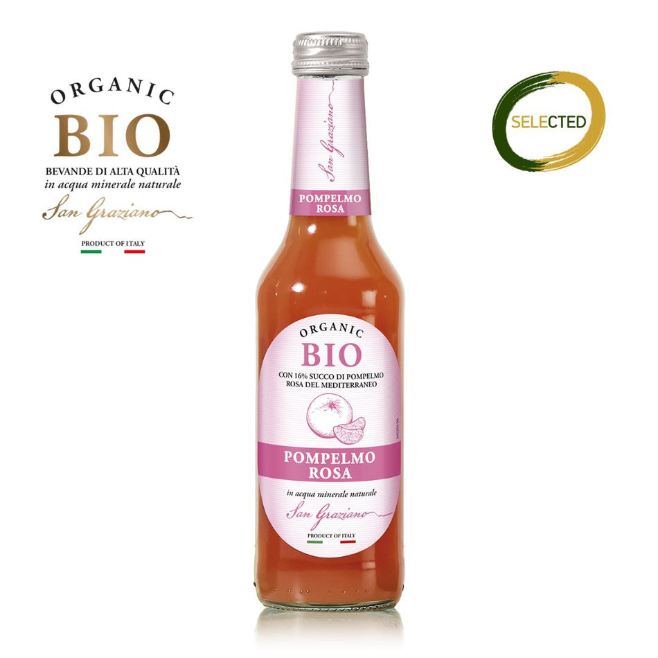 Pompelmo Rosa San Graziano Organic Bio by Fava Bibite 27,50cl - confezione da 12 bottiglie