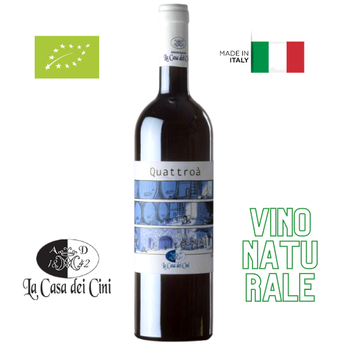 La Casa dei Cini QuattroA IGT Umbria BIO Naturale 2019 - 6 bottiglie