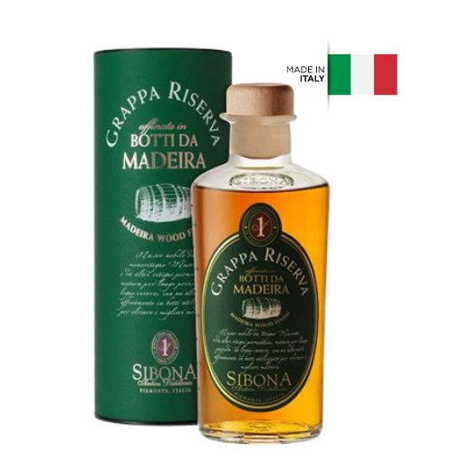 Grappa di Moscato Riserva affinata in Botti da Madeira Sibona 50cl